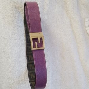Reversible Classic logo Fendi belt